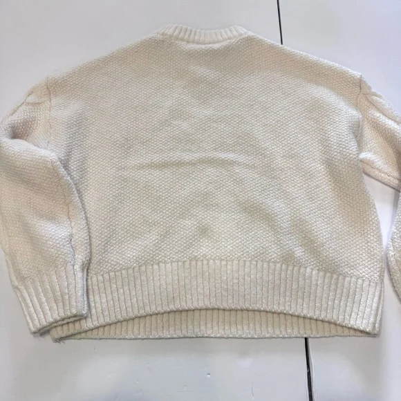 Women Old Navy Cream Sweater. Preloved. Size M /8 - Picture 6 of 7